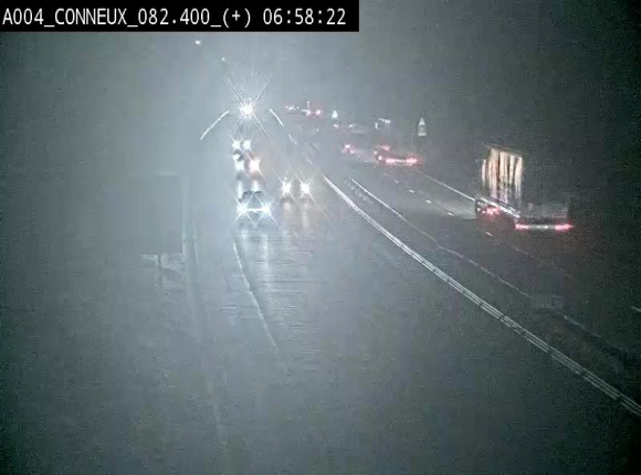 Webcam à hauteur de Conneux sur l'E411 en direction du sud de la Belgique