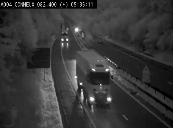 <h2>Webcam à hauteur de Conneux sur l'E411 en direction du sud de la Belgique</h2>
