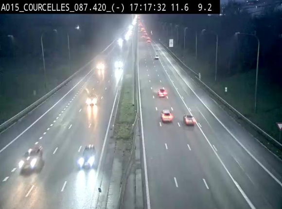 <h2>Webcam autoroute Belgique - Viesville - E42 direction Mons - BK 84.35</h2>