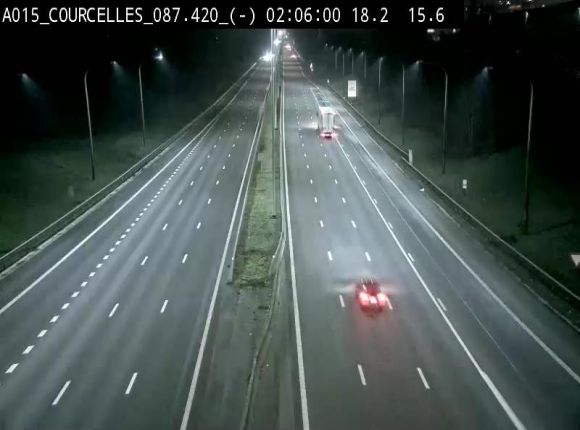 <h2>Webcam autoroute Belgique - Viesville - E42 direction Mons - BK 84.35</h2>
