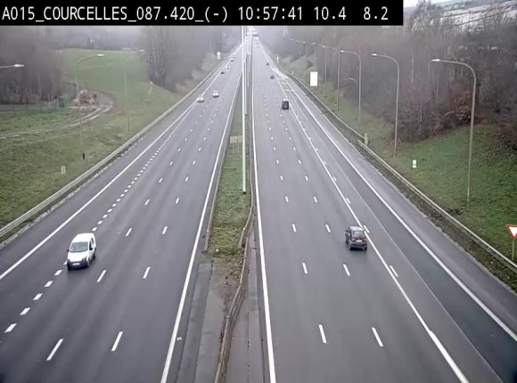 <h2>Webcam autoroute Belgique - Viesville - E42 direction Mons - BK 84.35</h2>