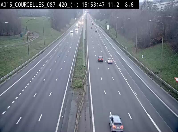 <h2>Webcam autoroute Belgique - Viesville - E42 direction Mons - BK 84.35</h2>