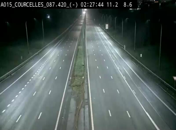 <h2>Webcam autoroute Belgique - Viesville - E42 direction Mons - BK 84.35</h2>