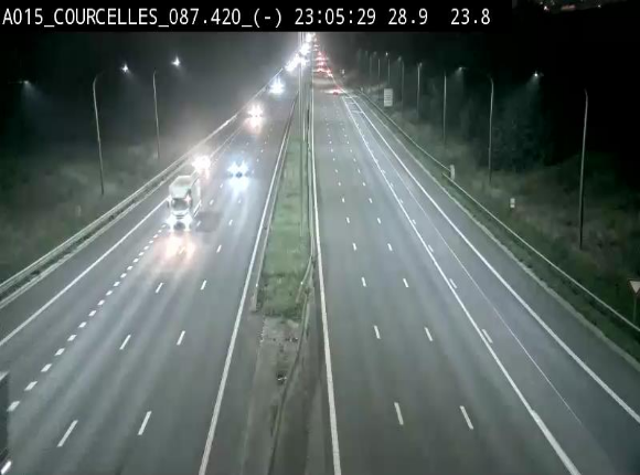 <h2>Webcam autoroute Belgique - Viesville - E42 direction Mons - BK 84.35</h2>