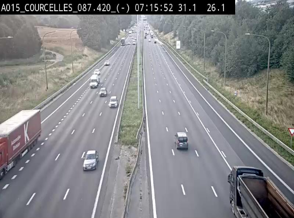 <h2>Webcam autoroute Belgique - Viesville - E42 direction Mons - BK 84.35</h2>