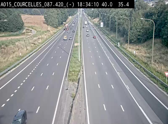 <h2>Webcam autoroute Belgique - Viesville - E42 direction Mons - BK 84.35</h2>