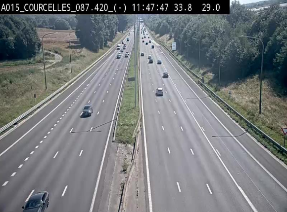 <h2>Webcam autoroute Belgique - Viesville - E42 direction Mons - BK 84.35</h2>