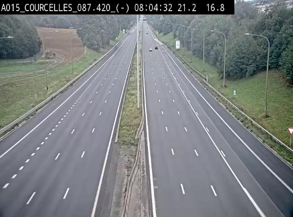 <h2>Webcam autoroute Belgique - Viesville - E42 direction Mons - BK 84.35</h2>