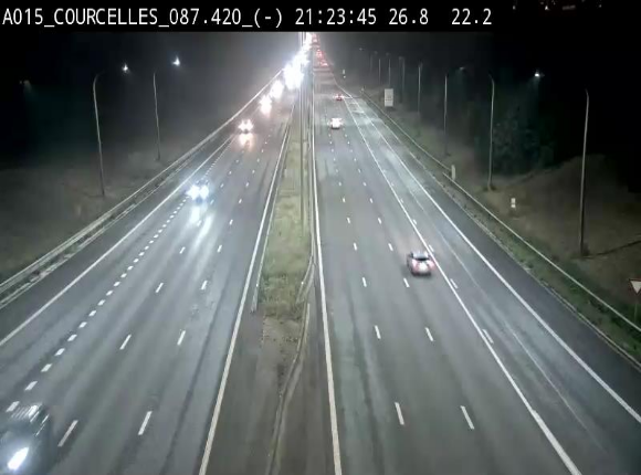 <h2>Webcam autoroute Belgique - Viesville - E42 direction Mons - BK 84.35</h2>