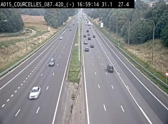 <h2>Webcam autoroute Belgique - Viesville - E42 direction Mons - BK 84.35</h2>