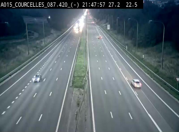 <h2>Webcam autoroute Belgique - Viesville - E42 direction Mons - BK 84.35</h2>