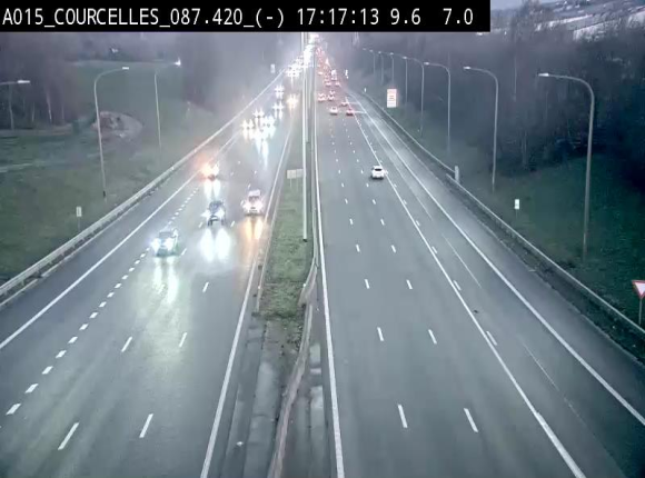 <h2>Webcam autoroute Belgique - Viesville - E42 direction Mons - BK 84.35</h2>