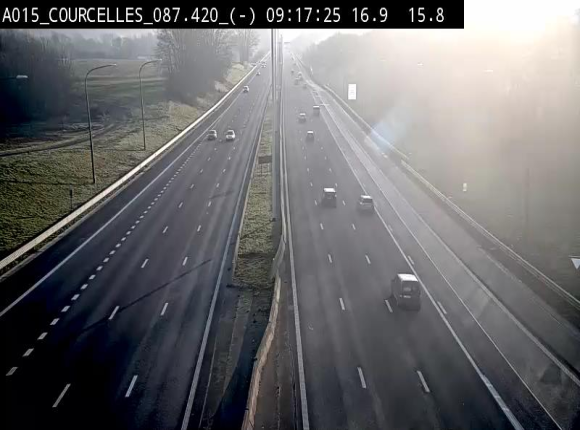 <h2>Webcam autoroute Belgique - Viesville - E42 direction Mons - BK 84.35</h2>