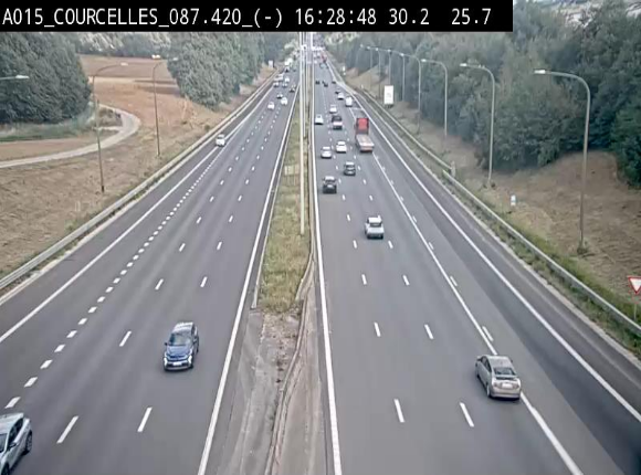<h2>Webcam autoroute Belgique - Viesville - E42 direction Mons - BK 84.35</h2>