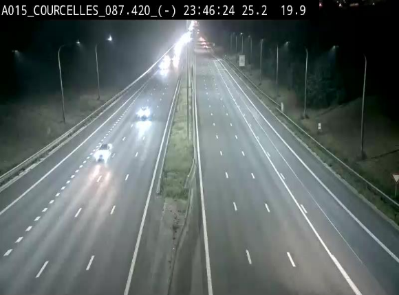 <h2>Webcam autoroute Belgique - Viesville - E42 direction Mons - BK 84.35</h2>