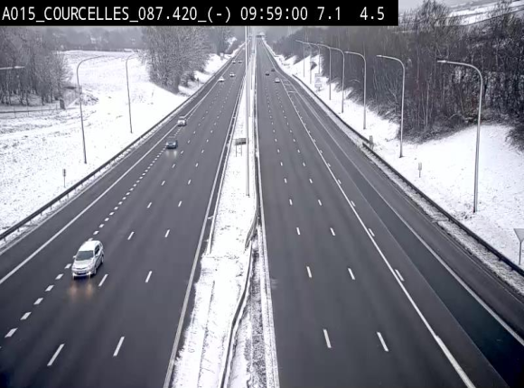 <h2>Webcam autoroute Belgique - Viesville - E42 direction Mons - BK 84.35</h2>