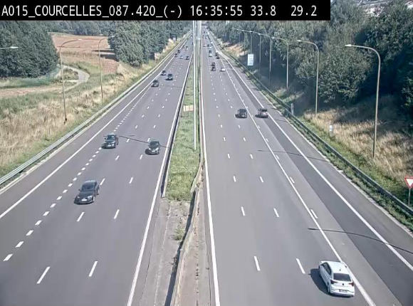 <h2>Webcam autoroute Belgique - Viesville - E42 direction Mons - BK 84.35</h2>