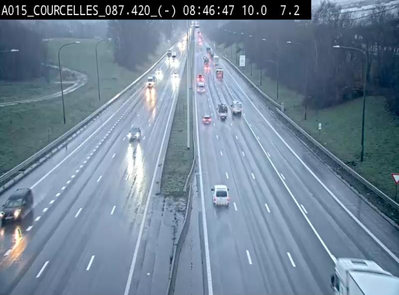 <h2>Webcam autoroute Belgique - Viesville - E42 direction Mons - BK 84.35</h2>