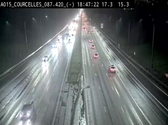 <h2>Webcam autoroute Belgique - Viesville - E42 direction Mons - BK 84.35</h2>