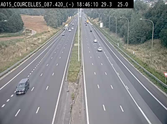 <h2>Webcam autoroute Belgique - Viesville - E42 direction Mons - BK 84.35</h2>