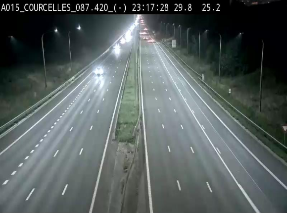 <h2>Webcam autoroute Belgique - Viesville - E42 direction Mons - BK 84.35</h2>