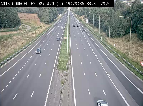 <h2>Webcam autoroute Belgique - Viesville - E42 direction Mons - BK 84.35</h2>