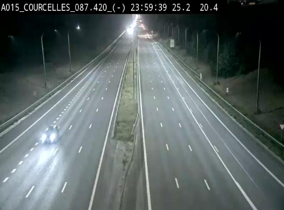 <h2>Webcam autoroute Belgique - Viesville - E42 direction Mons - BK 84.35</h2>