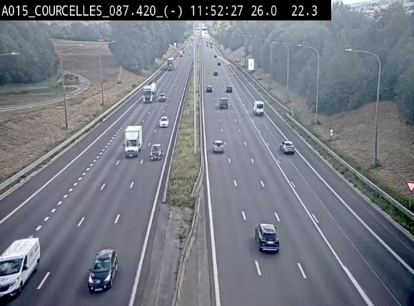 <h2>Webcam autoroute Belgique - Viesville - E42 direction Mons - BK 84.35</h2>