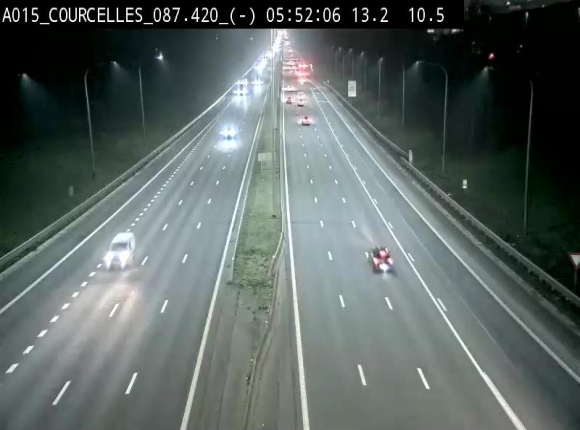 <h2>Webcam autoroute Belgique - Viesville - E42 direction Mons - BK 84.35</h2>