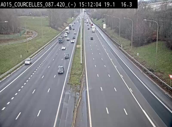 <h2>Webcam autoroute Belgique - Viesville - E42 direction Mons - BK 84.35</h2>