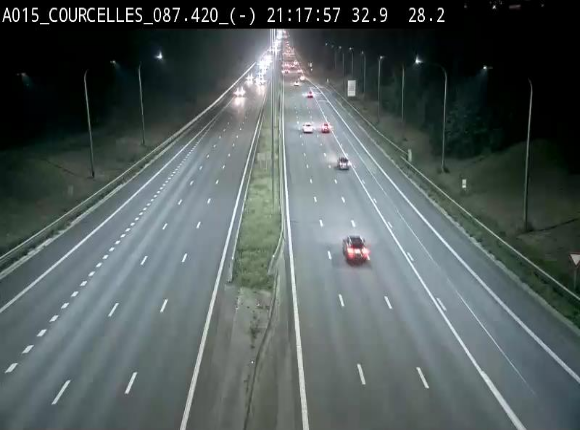 <h2>Webcam autoroute Belgique - Viesville - E42 direction Mons - BK 84.35</h2>