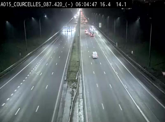 <h2>Webcam autoroute Belgique - Viesville - E42 direction Mons - BK 84.35</h2>
