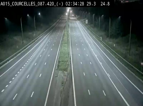 <h2>Webcam autoroute Belgique - Viesville - E42 direction Mons - BK 84.35</h2>