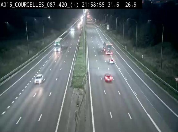 <h2>Webcam autoroute Belgique - Viesville - E42 direction Mons - BK 84.35</h2>