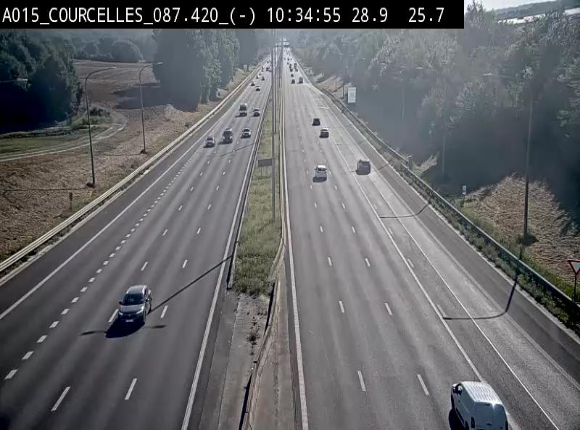 <h2>Webcam autoroute Belgique - Viesville - E42 direction Mons - BK 84.35</h2>