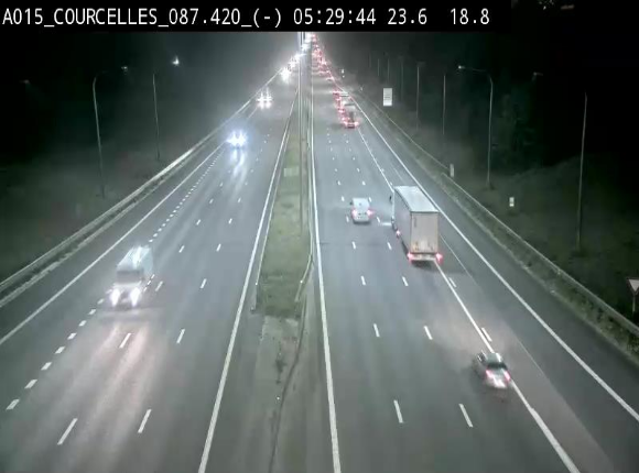 <h2>Webcam autoroute Belgique - Viesville - E42 direction Mons - BK 84.35</h2>