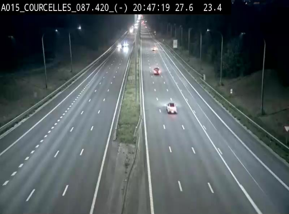 <h2>Webcam autoroute Belgique - Viesville - E42 direction Mons - BK 84.35</h2>