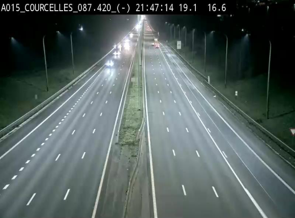 <h2>Webcam autoroute Belgique - Viesville - E42 direction Mons - BK 84.35</h2>