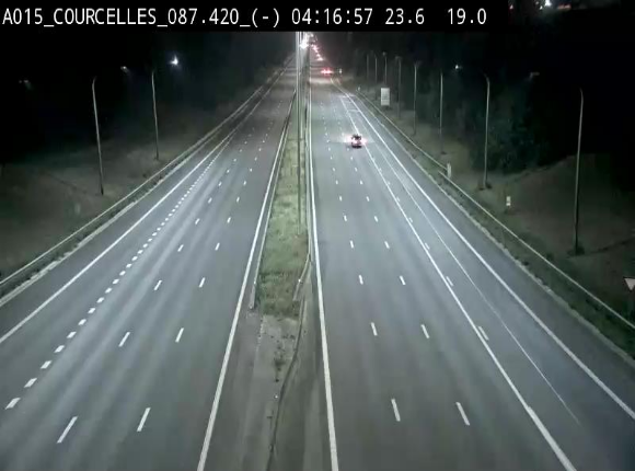 <h2>Webcam autoroute Belgique - Viesville - E42 direction Mons - BK 84.35</h2>
