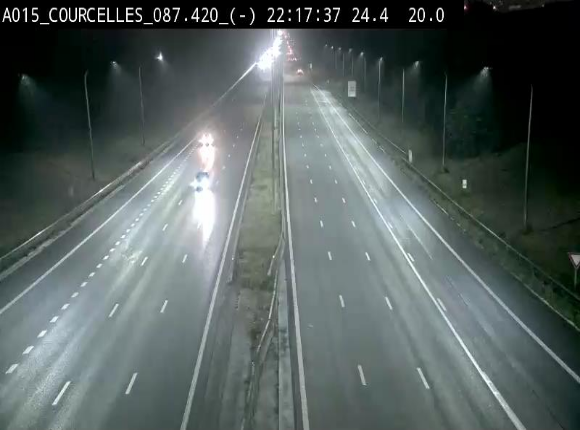<h2>Webcam autoroute Belgique - Viesville - E42 direction Mons - BK 84.35</h2>