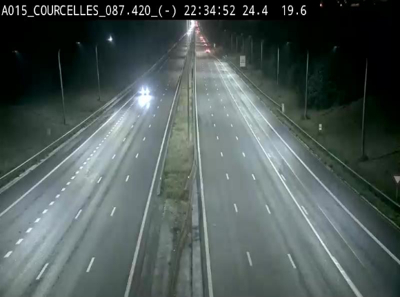 <h2>Webcam autoroute Belgique - Viesville - E42 direction Mons - BK 84.35</h2>