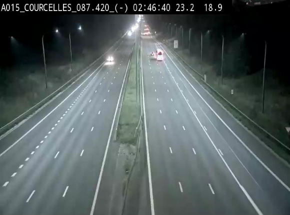 <h2>Webcam autoroute Belgique - Viesville - E42 direction Mons - BK 84.35</h2>