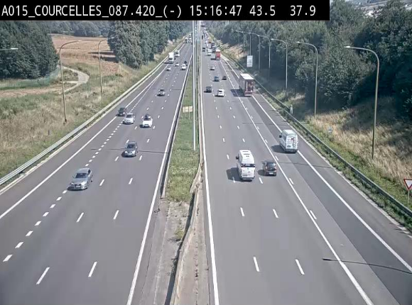 <h2>Webcam autoroute Belgique - Viesville - E42 direction Mons - BK 84.35</h2>