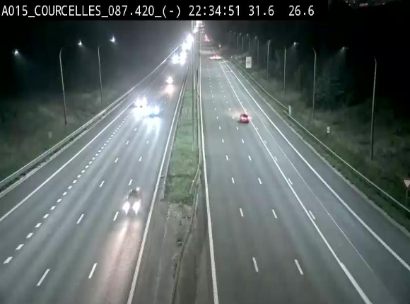 <h2>Webcam autoroute Belgique - Viesville - E42 direction Mons - BK 84.35</h2>
