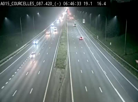 <h2>Webcam autoroute Belgique - Viesville - E42 direction Mons - BK 84.35</h2>