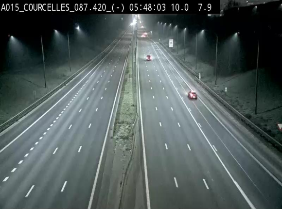<h2>Webcam autoroute Belgique - Viesville - E42 direction Mons - BK 84.35</h2>