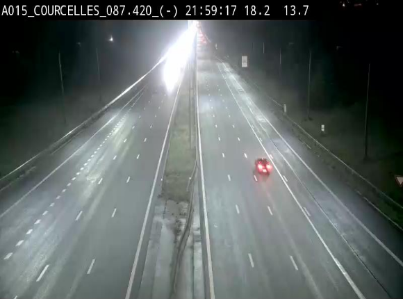 <h2>Webcam autoroute Belgique - Viesville - E42 direction Mons - BK 84.35</h2>