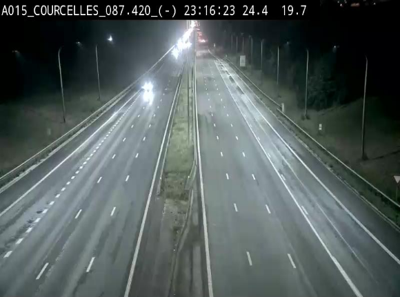 <h2>Webcam autoroute Belgique - Viesville - E42 direction Mons - BK 84.35</h2>