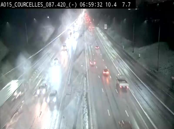 <h2>Webcam autoroute Belgique - Viesville - E42 direction Mons - BK 84.35</h2>