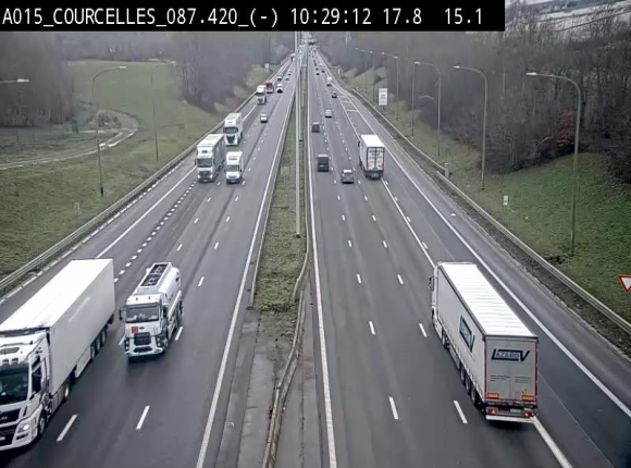 <h2>Webcam autoroute Belgique - Viesville - E42 direction Mons - BK 84.35</h2>